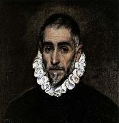 El Greco An Elderly Gentleman painting